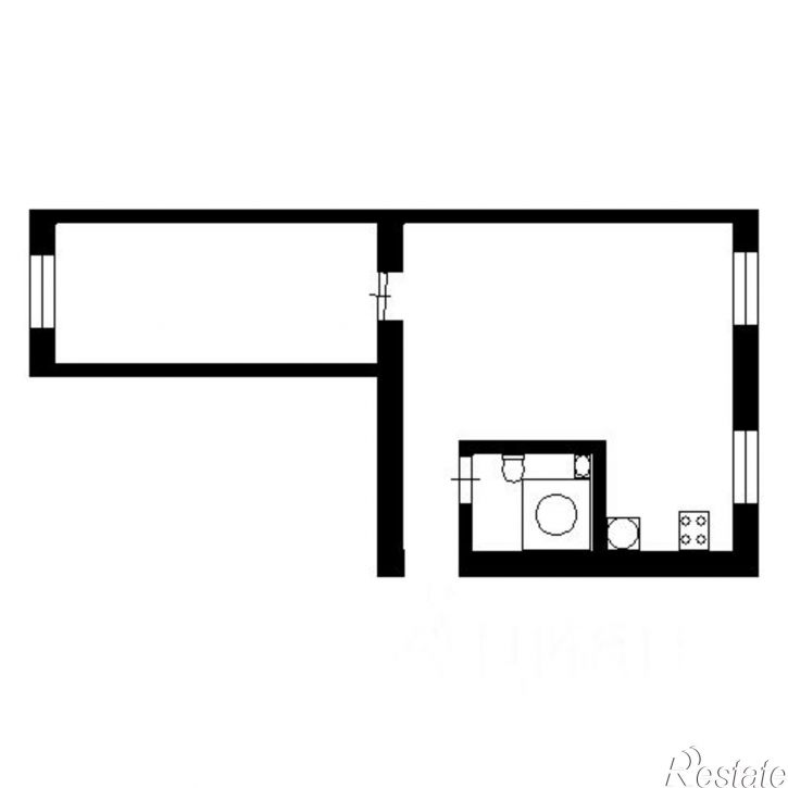 1-комн квартира улица Евгения Кобылкина, 14,  д. 14