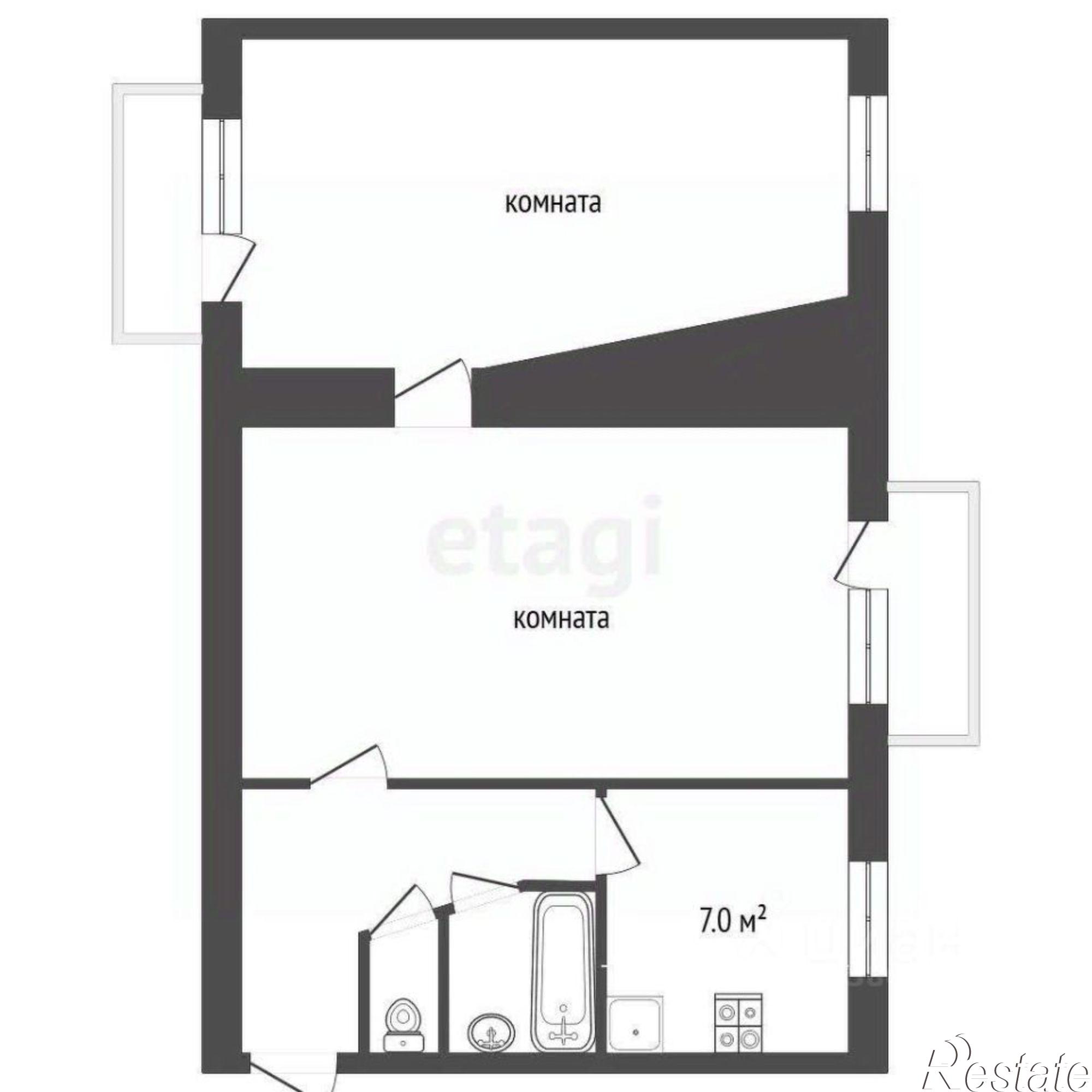 Купить квартиру за 3 479 000 рублей на Индустриальная улица, 8