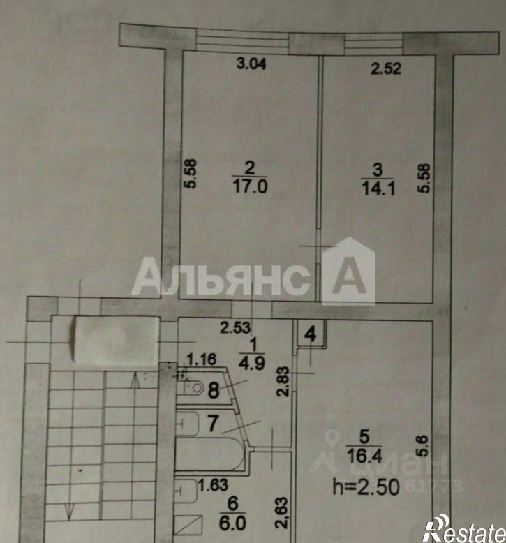 3-комн квартира Донской пер, 68,  д. 68