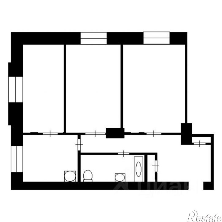 3-комн квартира ул Текстильная, 13,  д. 13